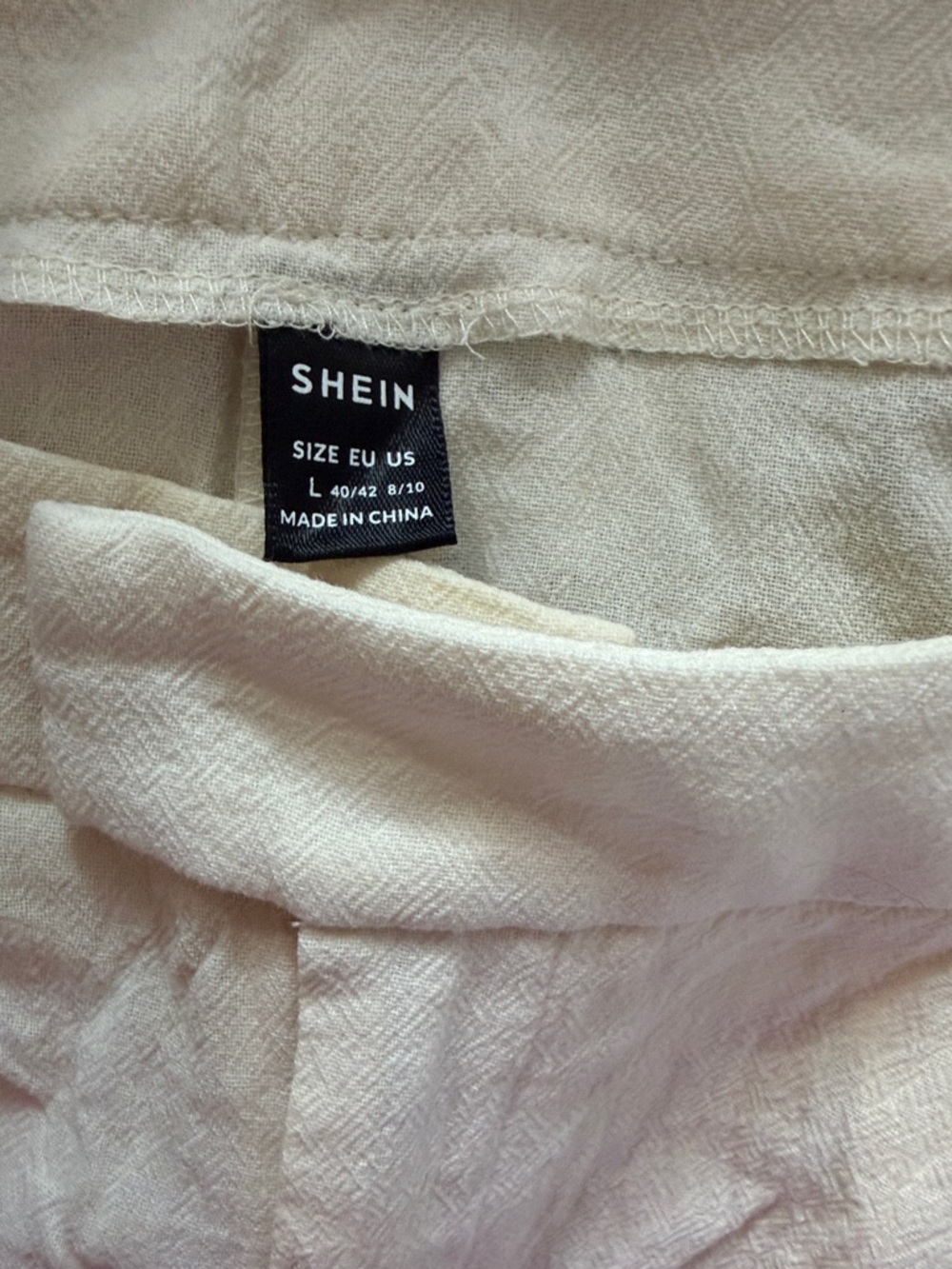 SHEIN  flowy pintucks palazzo pants, 100% cotton, full length, NWOT - Picture 7 of 10